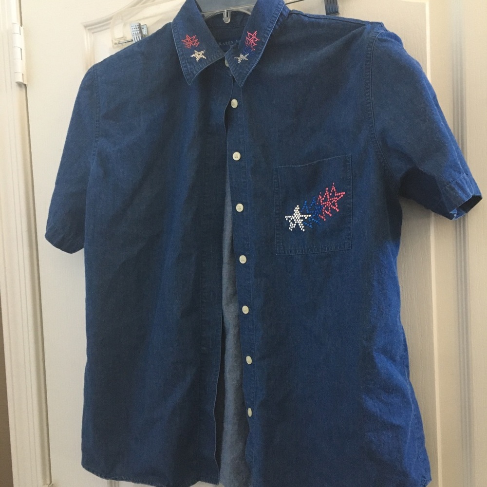 FINAL MARKDOWN Ladies Karen Scott blouse medium